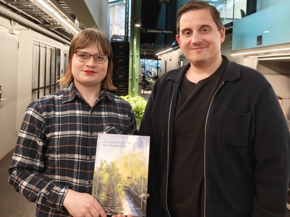 Signe Krantz och John Andersson på Wikimedia Sverige